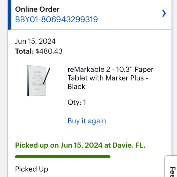 reMarkable 2 - 10.3” Paper Tablet with Marker Plus - Black + brown leather folio - Picture 13 of 14